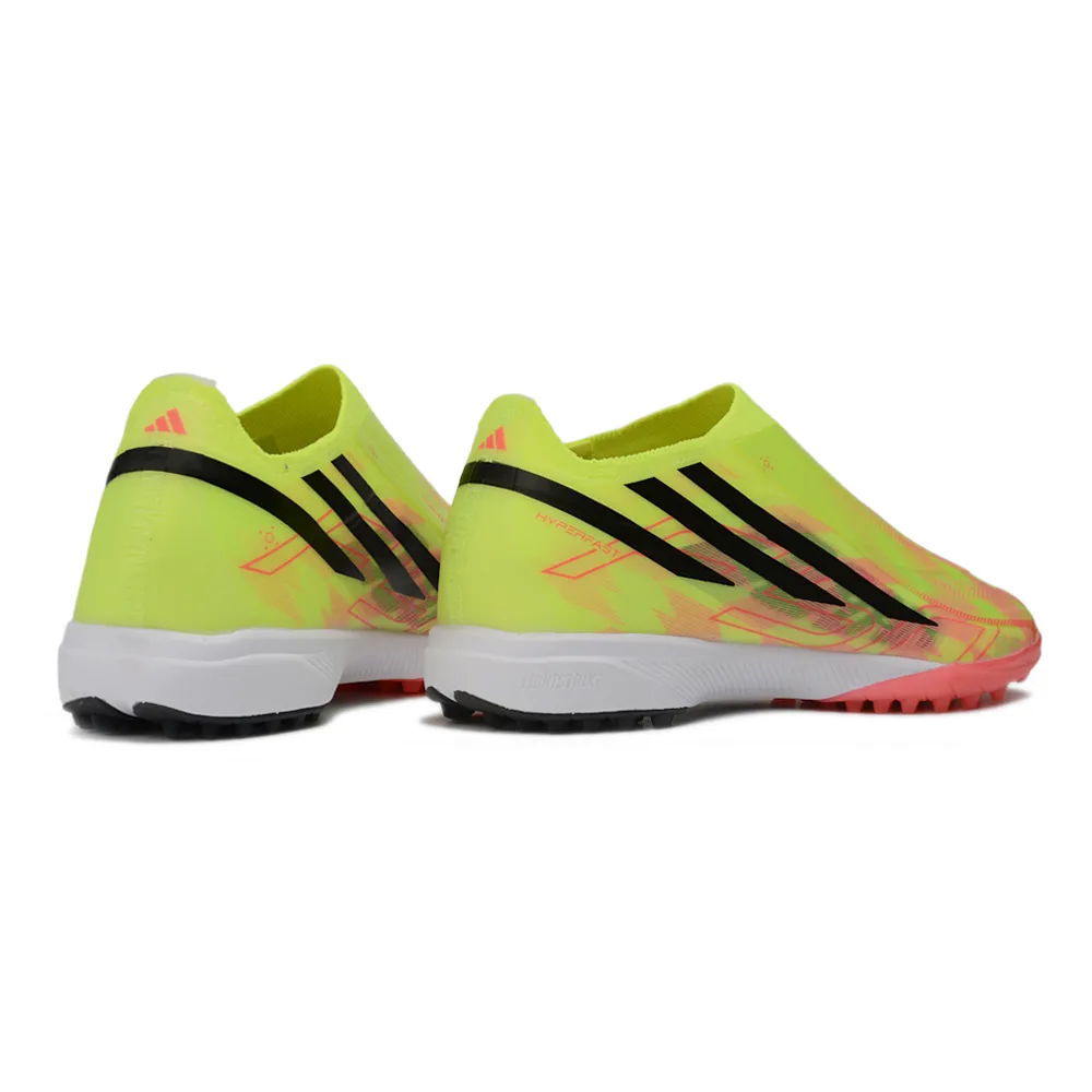 Chuteira Society Adidas F50 LL Hyperfast TF Verde, Rosa e Preto