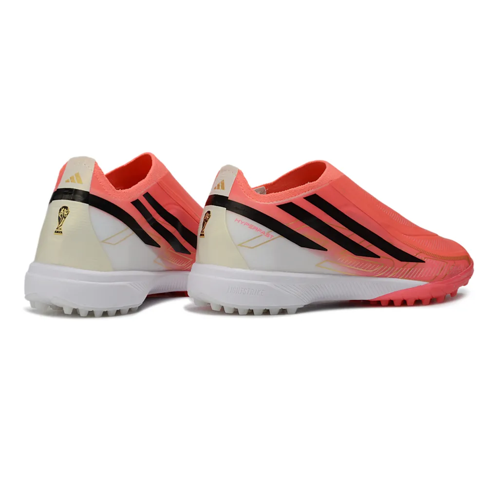 Chuteira Society Adidas F50 LL Hyperfast TF Rosa e Preto - Road to Glory Pack