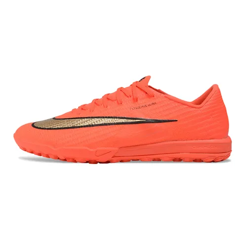 Chuteira Society Nike Air Zoom Mercurial Superfly 11 Elite TF Laranja e Dourado