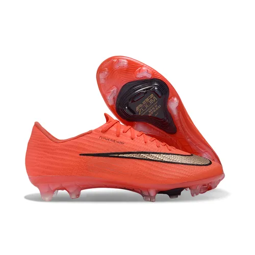 Chuteira Campo Nike Air Zoom Mercurial Superfly 11 Elite FG Laranja e Dourado
