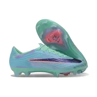 Chuteira Campo Nike Air Zoom Mercurial Superfly 11 Elite FG Verde e Azul - imagem 2