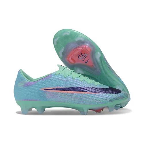 Chuteira Campo Nike Air Zoom Mercurial Superfly 11 Elite FG Verde e Azul