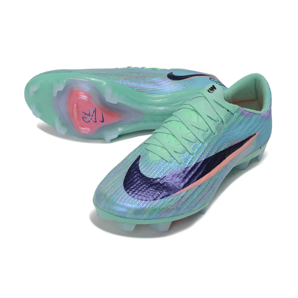 Chuteira Campo Nike Air Zoom Mercurial Superfly 11 Elite FG Verde e Azul