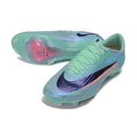 Chuteira Campo Nike Air Zoom Mercurial Superfly 11 Elite FG Verde e Azul - imagem 4