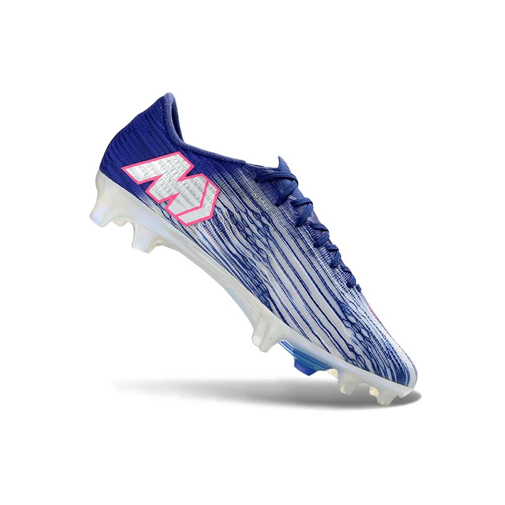 Chuteira Campo Nike Air Zoom Mercurial Superfly 11 Elite FG Azul, Rosa e Branco