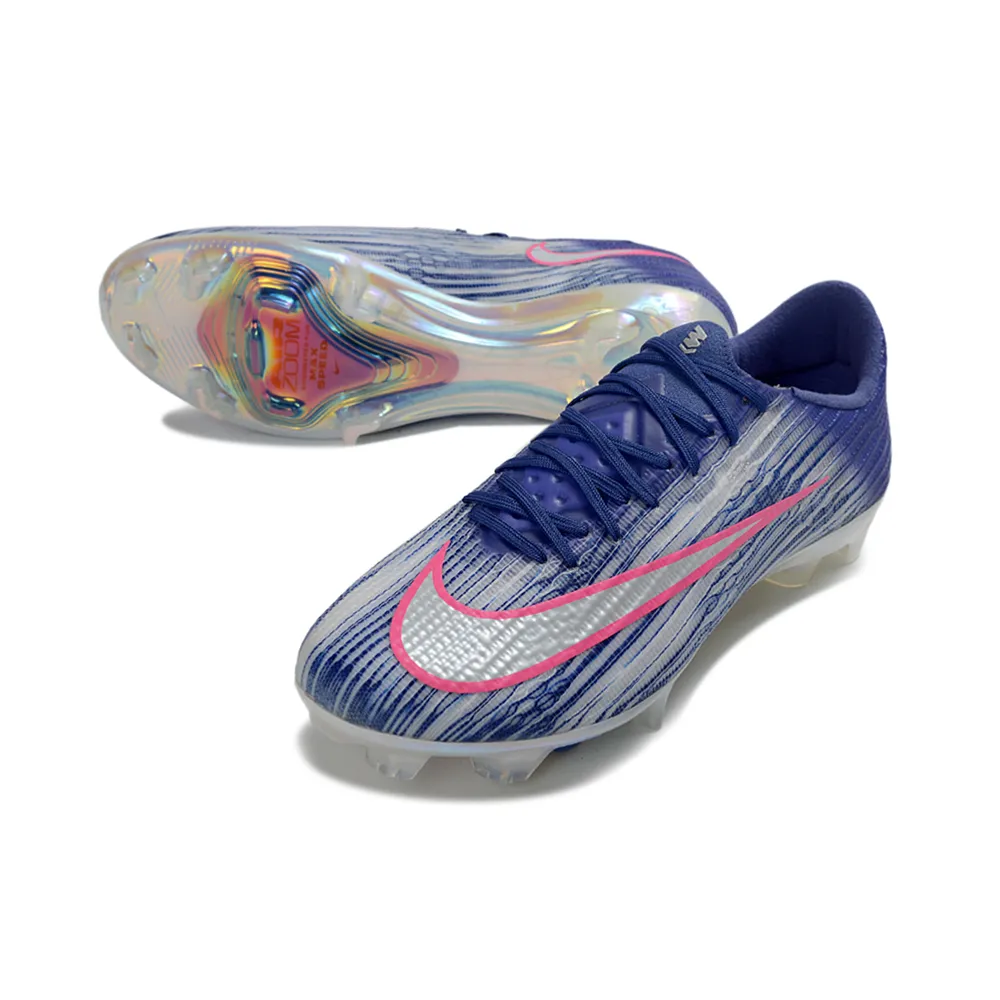 Chuteira Campo Nike Air Zoom Mercurial Superfly 11 Elite FG Azul, Rosa e Branco