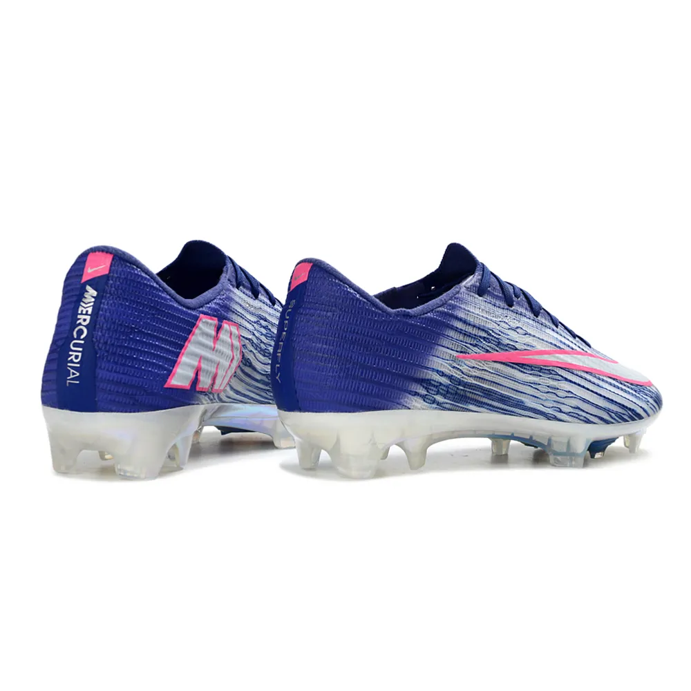 Chuteira Campo Nike Air Zoom Mercurial Superfly 11 Elite FG Azul, Rosa e Branco