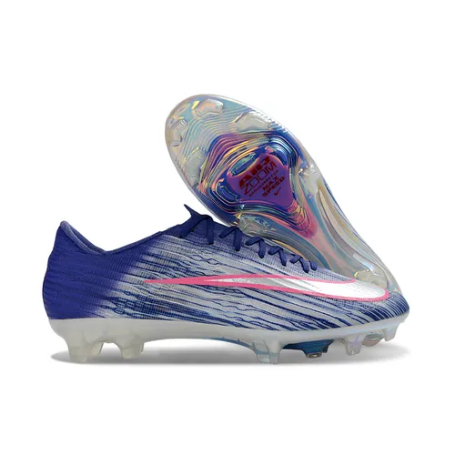 Chuteira Campo Nike Air Zoom Mercurial Superfly 11 Elite FG Azul, Rosa e Branco