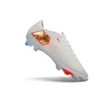 Chuteira Campo Nike Air Zoom Mercurial Superfly 11 Elite FG Branco, Laranja e Dourado - imagem 6