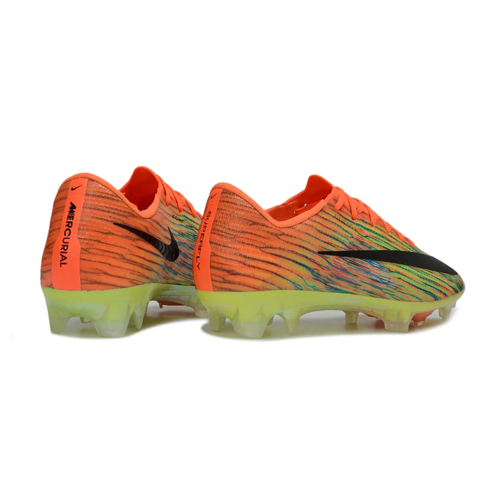 Chuteira Campo Nike Air Zoom Mercurial Superfly 11 Elite FG Laranja e Verde