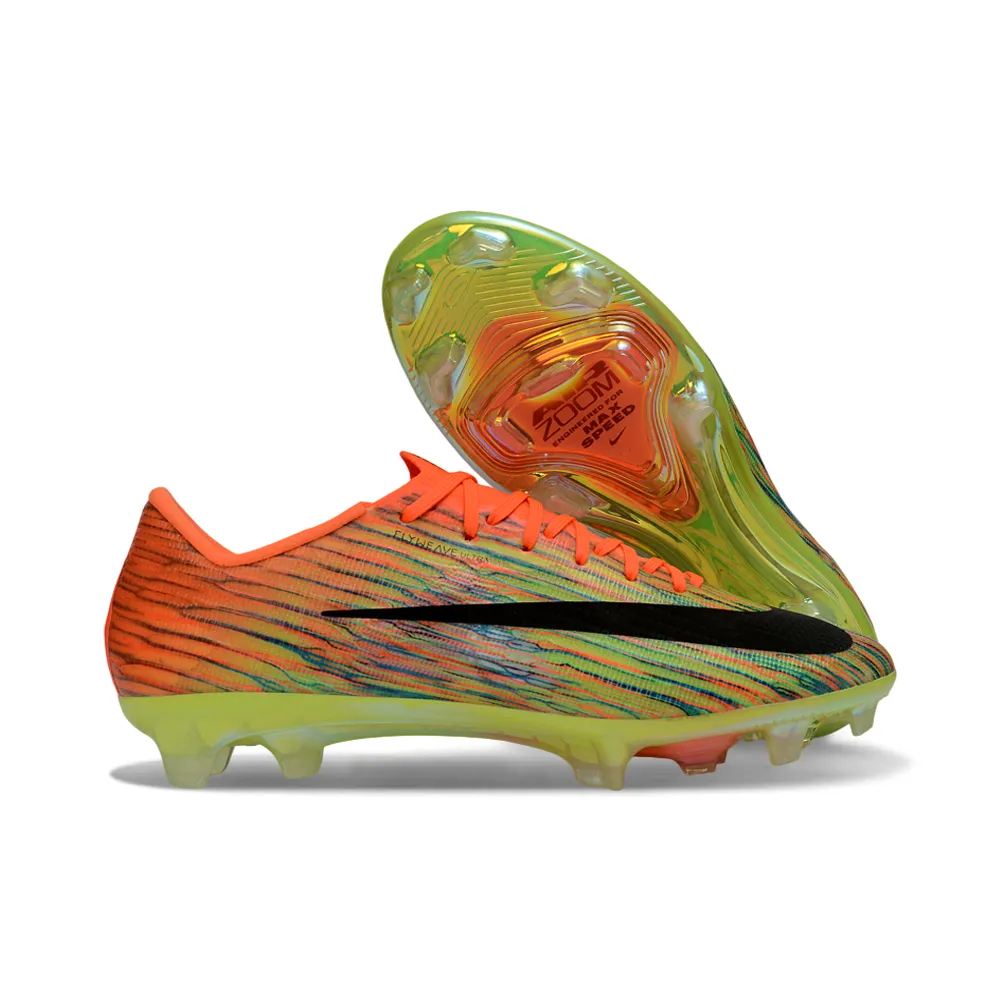Chuteira Campo Nike Air Zoom Mercurial Superfly 11 Elite FG Laranja e Verde