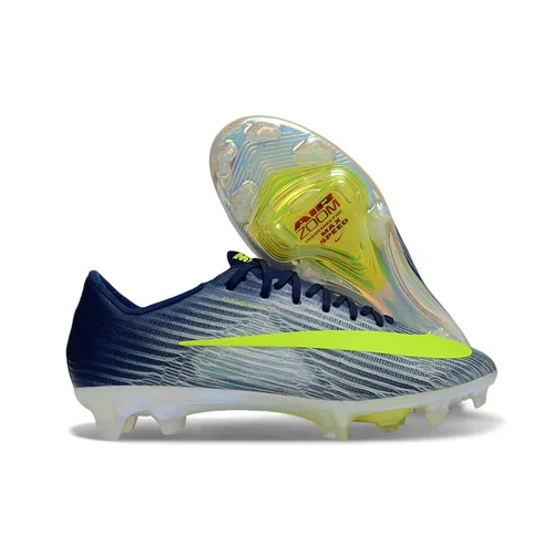 Chuteira Campo Nike Air Zoom Mercurial Superfly 11 Elite FG Azul, Verde e Branco