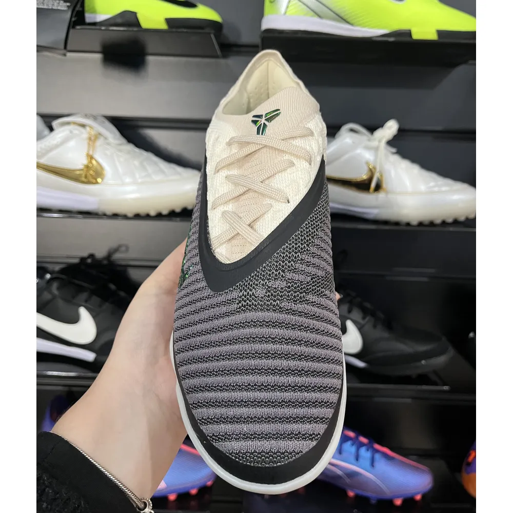 Chuteira Society Nike Phantom GX 6 Elite TF Bege, Preto e Verde 