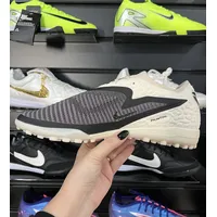 Chuteira Society Nike Phantom GX 6 Elite TF Bege, Preto e Verde 