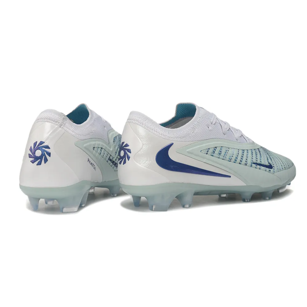Chuteira Campo Nike Phantom GX 6 Elite FG Azul, Branco e Azul