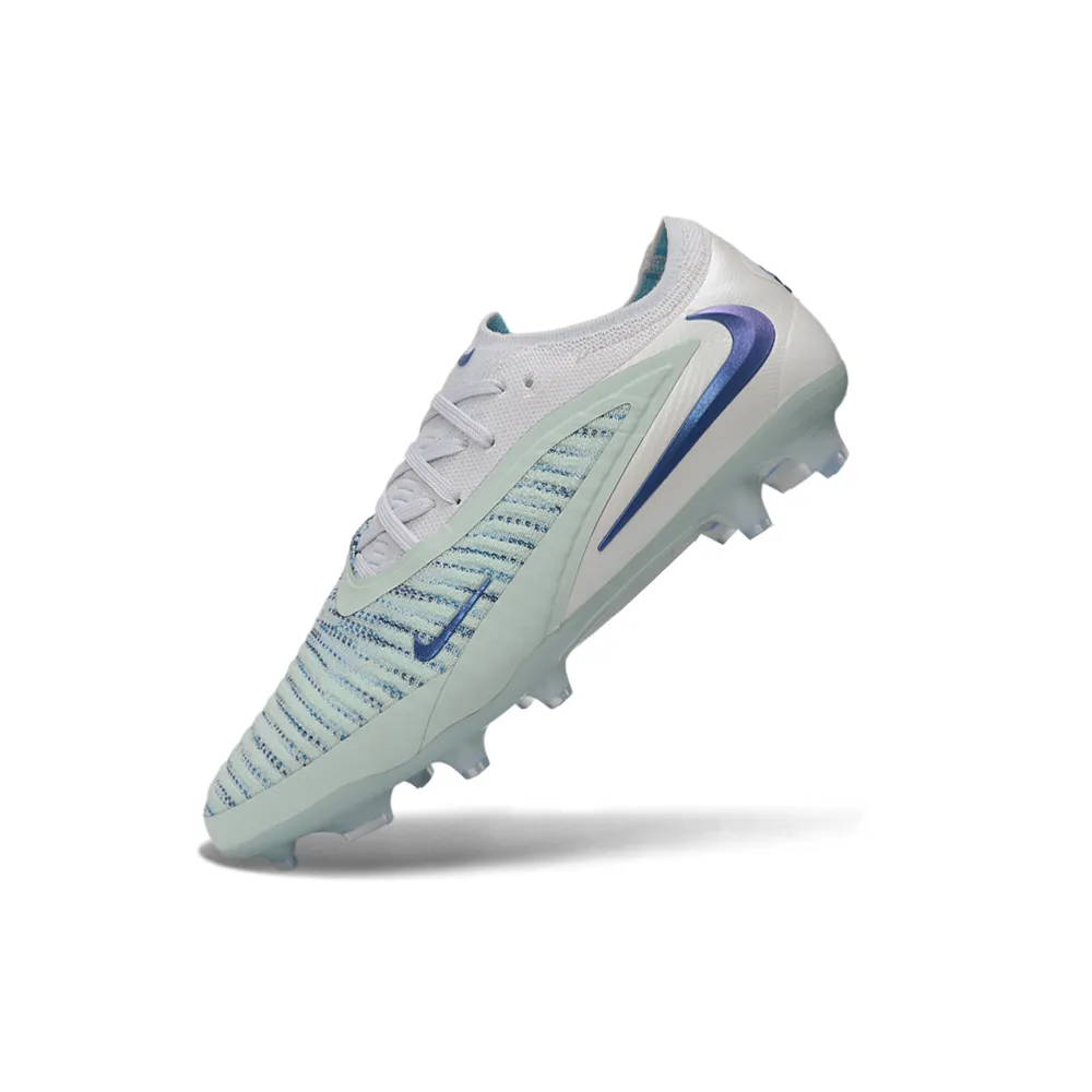 Chuteira Campo Nike Phantom GX 6 Elite FG Azul, Branco e Azul