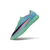 Chuteira Society Nike Air Zoom Mercurial Superfly 11 Elite TF Verde e Azul - imagem 4