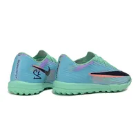 Chuteira Society Nike Air Zoom Mercurial Superfly 11 Elite TF Verde e Azul - imagem 6