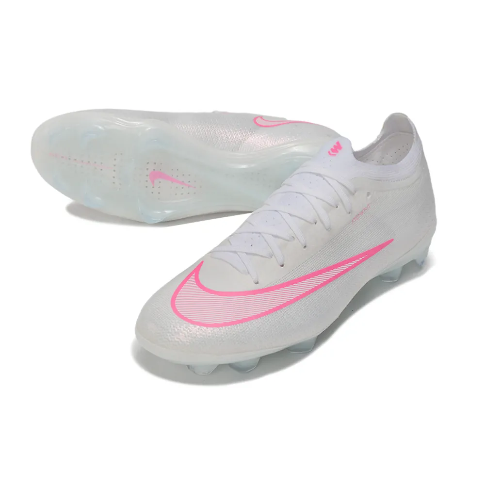 Chuteira Campo Nike Mercurial Vapor 17 Elite FG Branco e Rosa