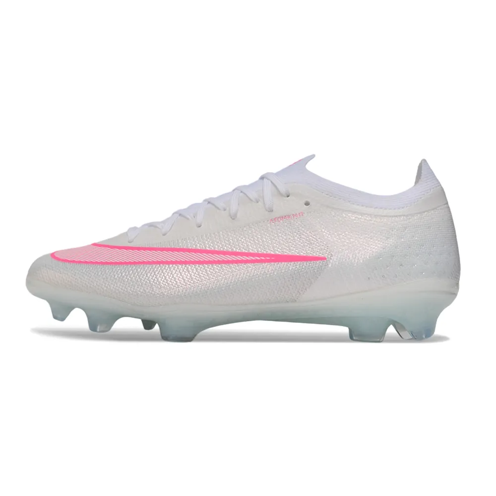 Chuteira Campo Nike Mercurial Vapor 17 Elite FG Branco e Rosa