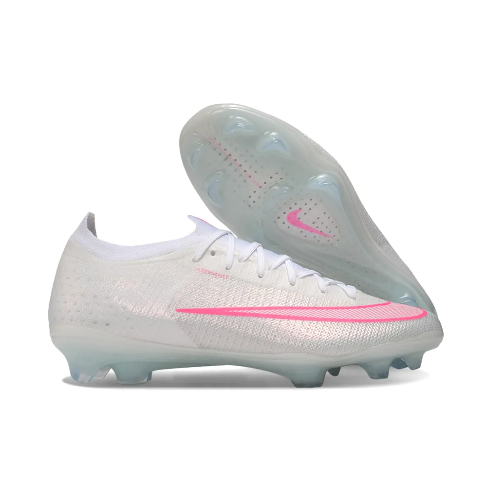 Chuteira Campo Nike Mercurial Vapor 17 Elite FG Branco e Rosa