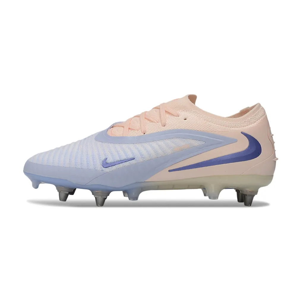 Chuteira Campo Nike Phantom GX 6 Elite Trava Mista Rosa e Azul - Showtime Pack