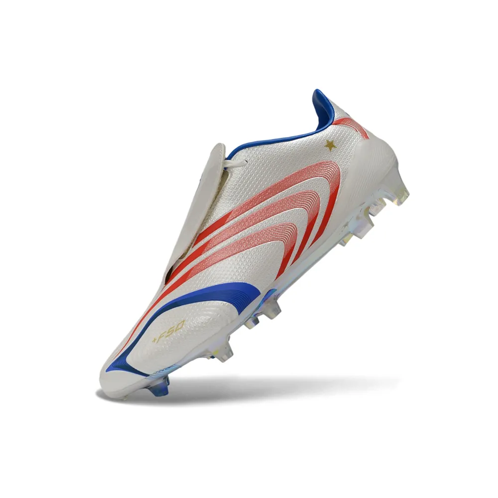 Chuteira Campo Adidas F50 Spider FG Branco, Azul, Vermelho e Dourado