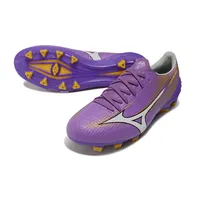 Chuteira Campo Mizuno Alpha III FG Roxo e Dourado - imagem 4