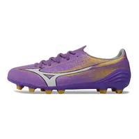 Chuteira Campo Mizuno Alpha III FG Roxo e Dourado - imagem 1