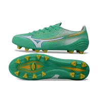 Chuteira Campo Mizuno Alpha III FG Verde e Dourado - imagem 2