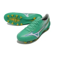 Chuteira Campo Mizuno Alpha III FG Verde e Dourado - imagem 4