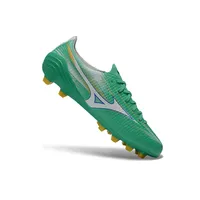 Chuteira Campo Mizuno Alpha III FG Verde e Dourado - imagem 6