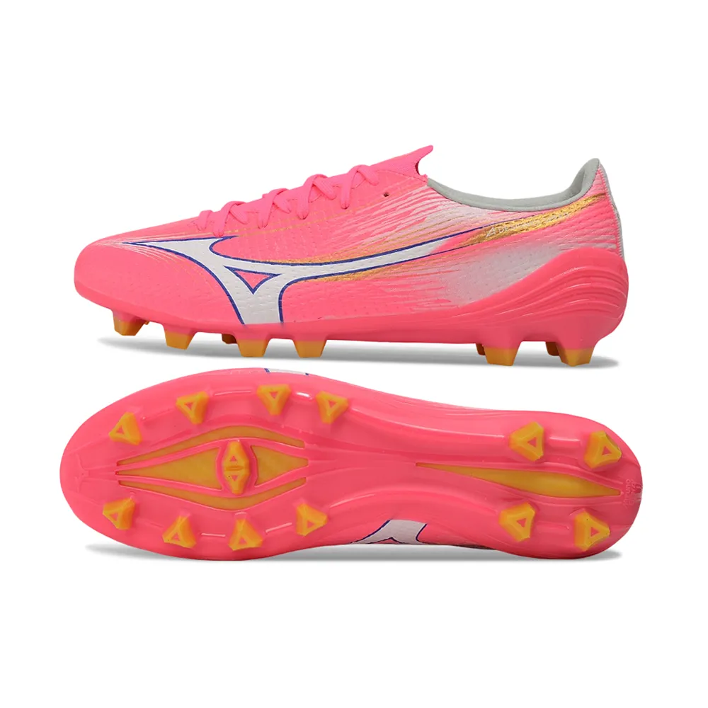 Chuteira Campo Mizuno Alpha III FG Rosa