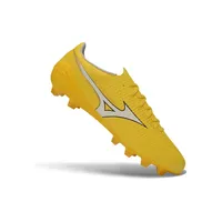 Chuteira Campo Mizuno Alpha III FG Amarelo e Branco - imagem 4