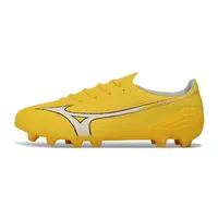 Chuteira Campo Mizuno Alpha III FG Amarelo e Branco - imagem 1