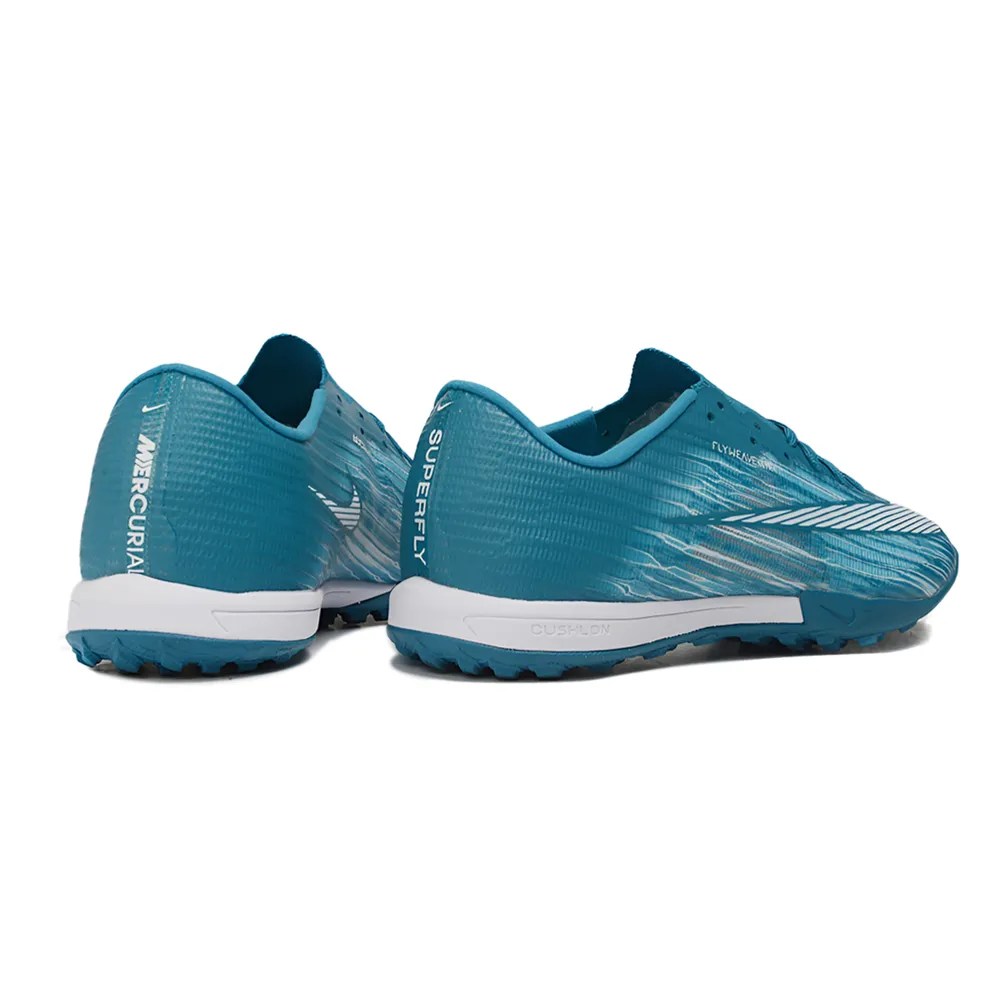 Chuteira Society Nike Air Zoom Mercurial Superfly 11 Elite TF Azul e Branco