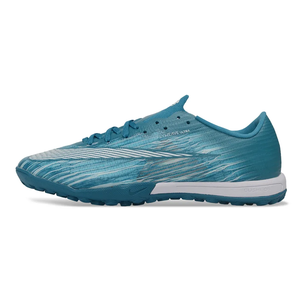 Chuteira Society Nike Air Zoom Mercurial Superfly 11 Elite TF Azul e Branco