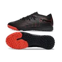 Chuteira Society Puma Future 9 TF Preto e Vermelho - imagem 2