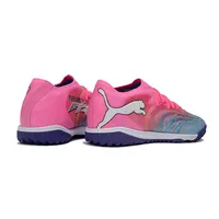Chuteira Society Puma Future 9 TF Rosa e Azul - Showtime Pack - imagem 3