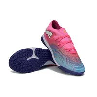 Chuteira Society Puma Future 9 TF Rosa e Azul - Showtime Pack - imagem 4