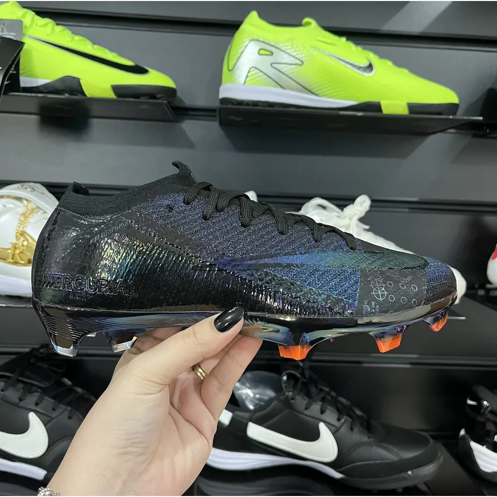 Chuteira Campo Nike Air Zoom Mercurial Vapor 16 Elite FG Preto - Pronta Entrega