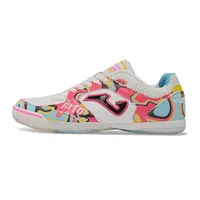 Chuteira Futsal Joma Top Flex Rebound IC Branco, Rosa e Azul - imagem 1