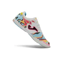 Chuteira Futsal Joma Top Flex Rebound IC Branco, Rosa e Azul - imagem 3