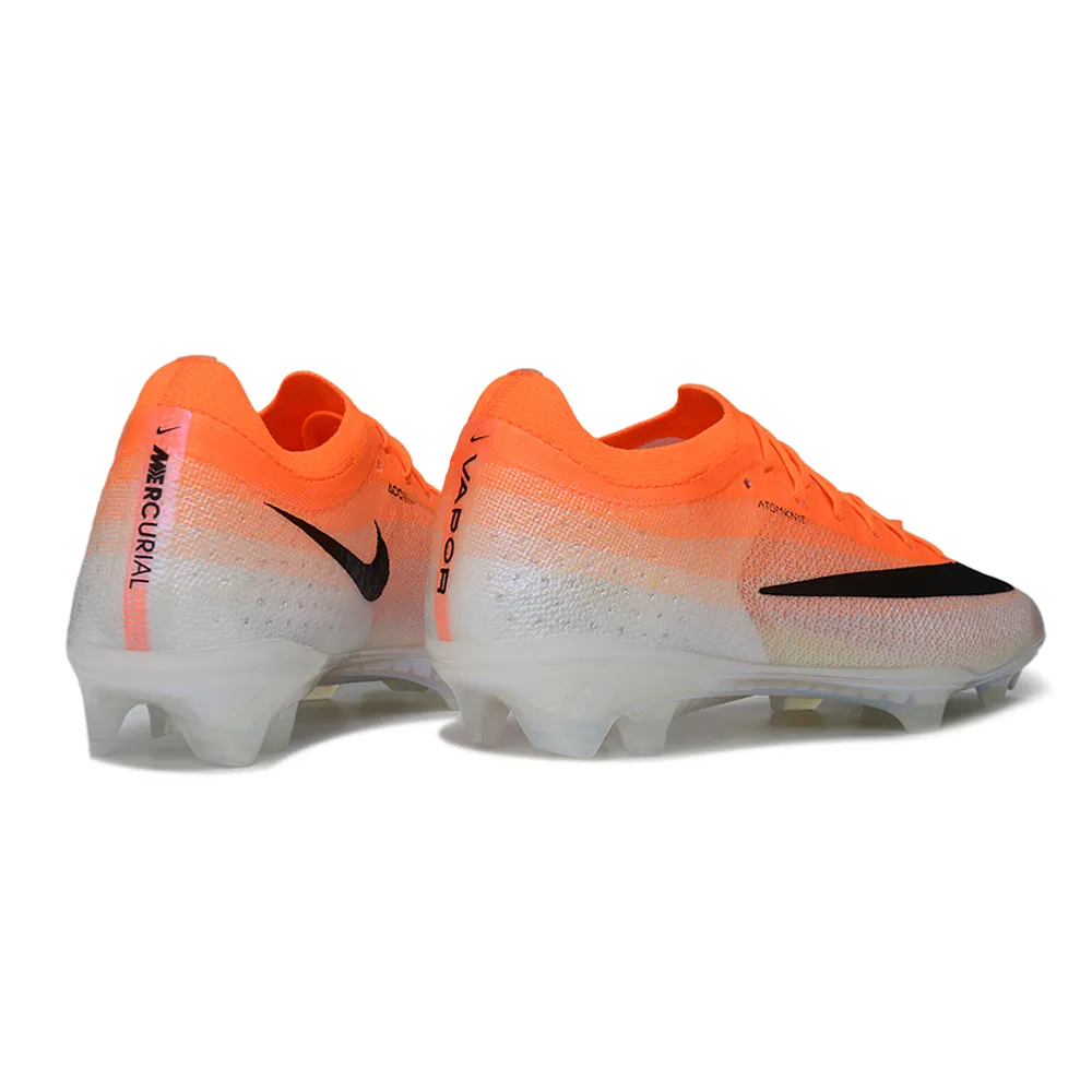 Chuteira Campo Nike Mercurial Vapor 17 Elite FG Branco e Laranja