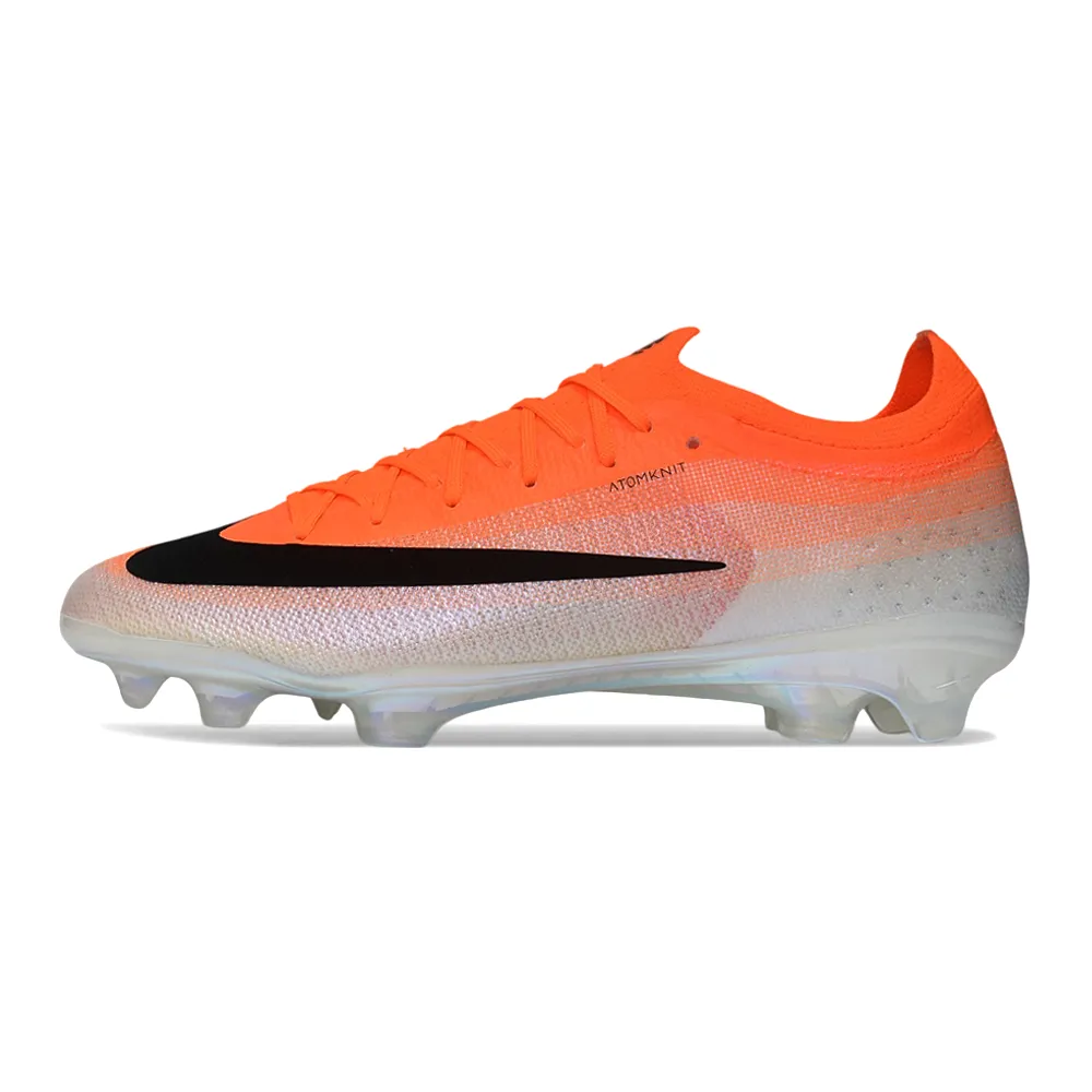 Chuteira Campo Nike Mercurial Vapor 17 Elite FG Branco e Laranja