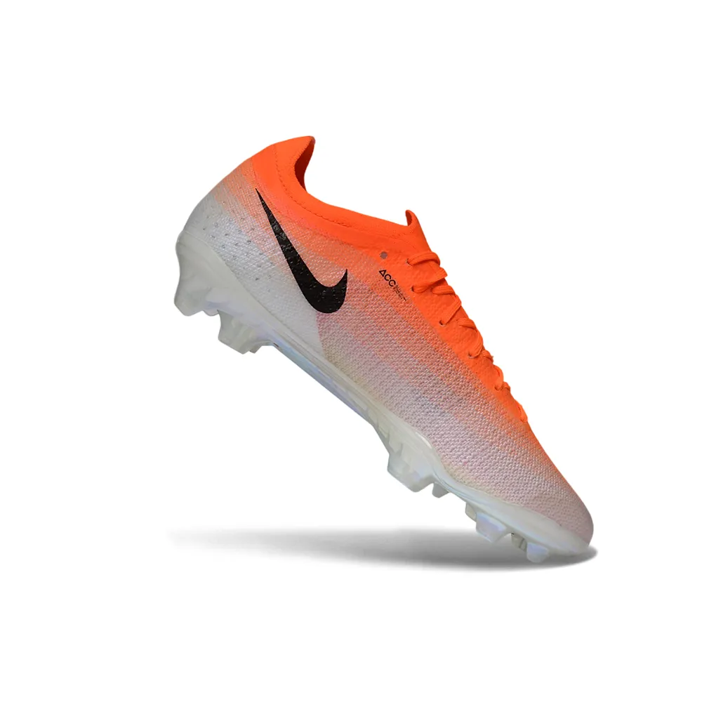 Chuteira Campo Nike Mercurial Vapor 17 Elite FG Branco e Laranja