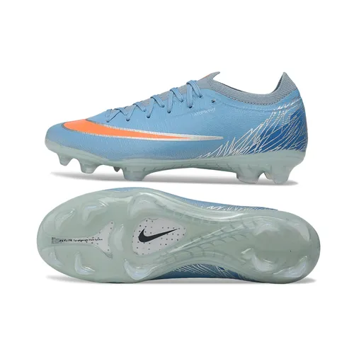 Chuteira Campo Nike Mercurial Vapor 17 Elite FG Azul e Laranja 