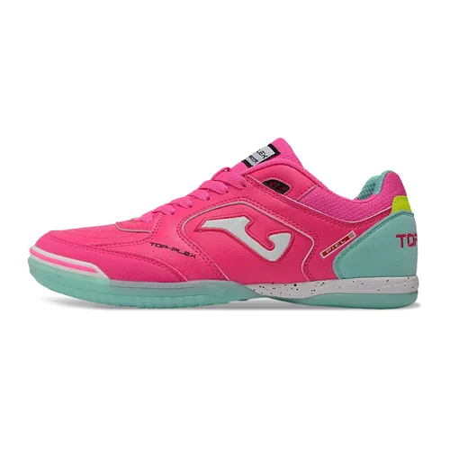 Chuteira Futsal Joma Top Flex Rebound IC Rosa e Verde Água