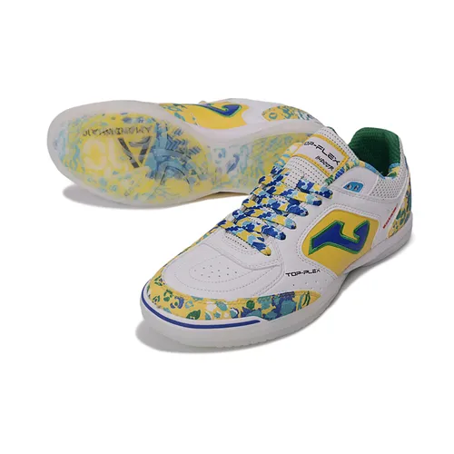 Chuteira Futsal Joma Top Flex Rebound IC Branco e Colorido