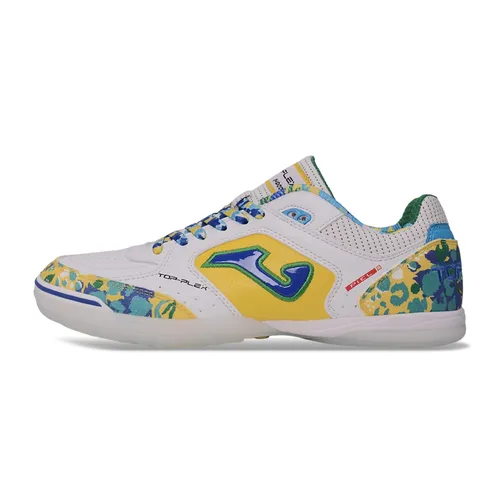 Chuteira Futsal Joma Top Flex Rebound IC Branco e Colorido